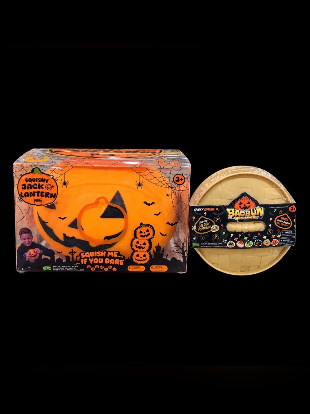 🎃🖤 PPNC Halloween Squishy Bundle – Jack O’ Lantern + BaoBun Spooky Edition 🖤🎃